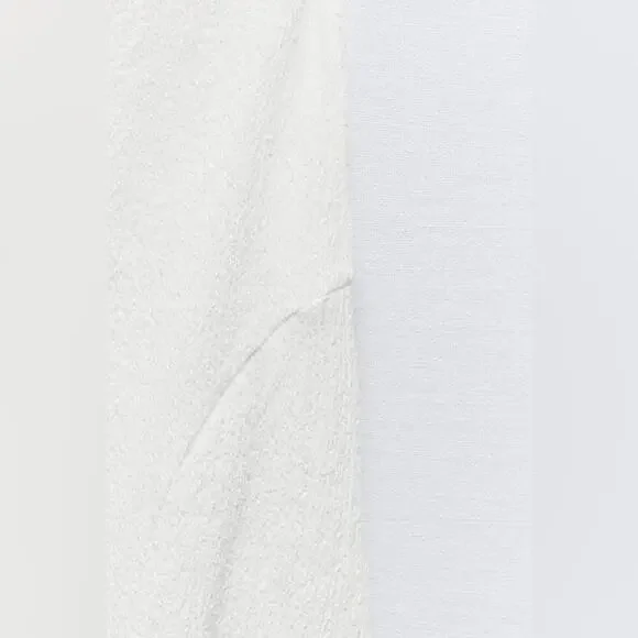 Zara ASYMMETRICAL SKIRT IN RIBBED FABRIC - Picture 9 of 15